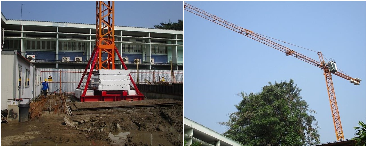 งานติดตั้ง Tower Crane