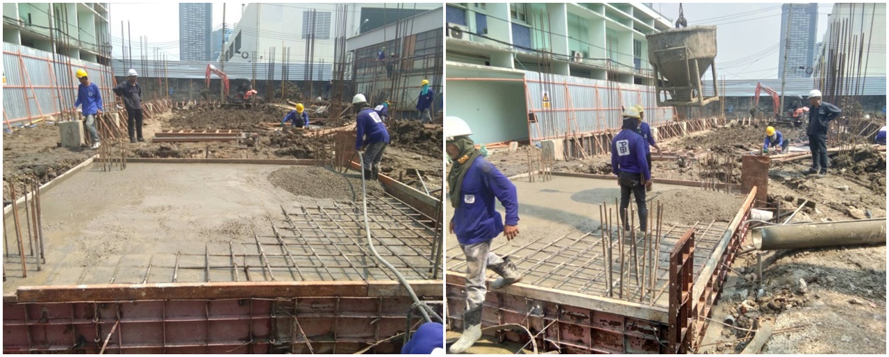 งานเตรียมขุดดินฐาน Tower Crane แล้วเสร็จ